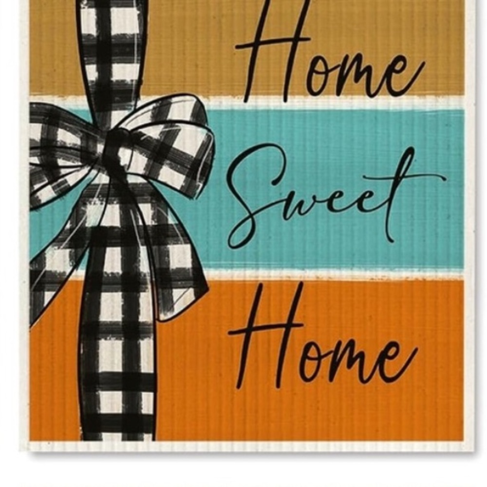 5for$10 Home Sweet Home Fall Swedish Dishcloths Autumn Absorbent Dish Cloth 7x8